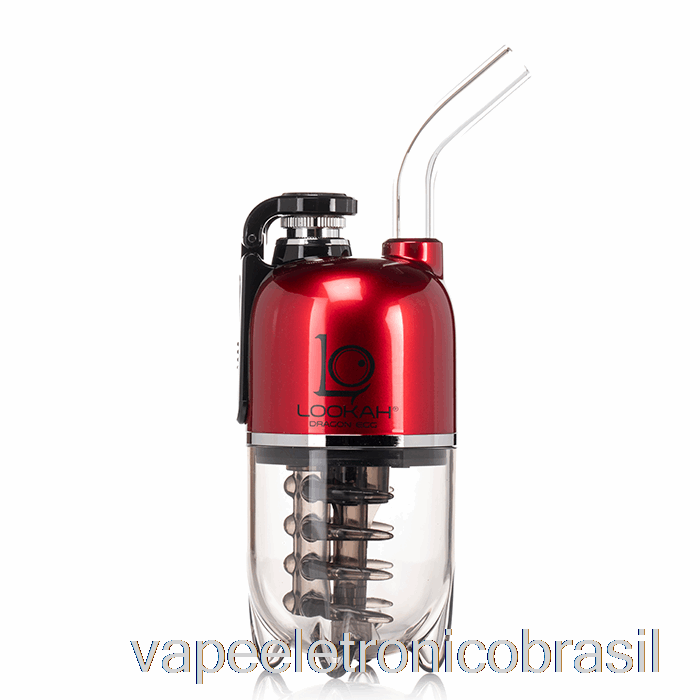Vape Recarregável Lookah Dragon Egg E-rig Vapor Kit Vermelho